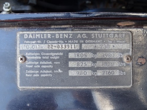 1966 Mercedes-Benz 230 'Fintail' (W110) In vendita (immagine 179 di 216)