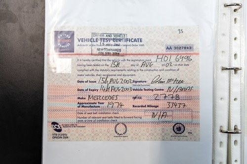 1974 Mercedes-Benz 250 (W114) Te koop (foto 80 van 146)