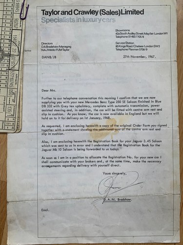 1968 Mercedes 250SE (W108) In vendita (immagine 130 di 139)