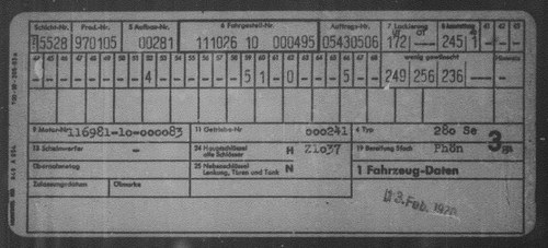 1970 Mercedes-Benz 280 SE 3.5 ‘Flachkühler’ (W111) For Sale (picture 149 of 149)