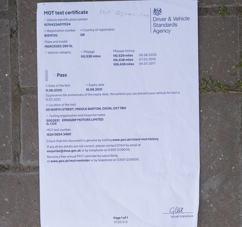 1984 Mercedes 280SL R107 zum Verkauf (Bild 213 von 252)