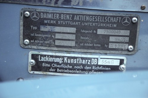 1957 Mercedes Benz 300d “Adenauer” (W189) zum Verkauf (Bild 56 von 86)