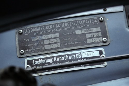 1957 Mercedes Benz 300d “Adenauer” (W189) zum Verkauf (Bild 57 von 86)