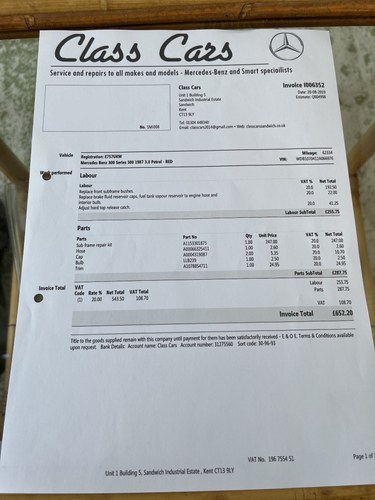 1987 Mercedes Benz 300 SL (R107) In vendita (immagine 242 di 253)