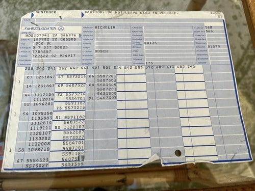 1987 Mercedes Benz 300 SL (R107) In vendita (immagine 235 di 253)