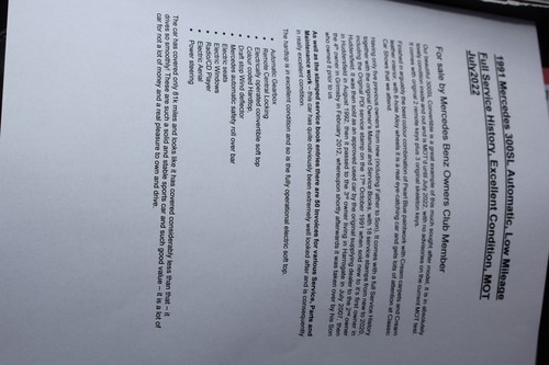 1991 Mercedes-Benz 300SL à vendre (picture 90 of 92)