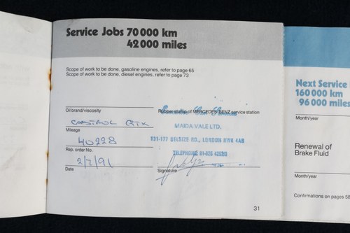 1986 Mercedes-Benz 300 SL (R107) zum Verkauf (Bild 180 von 218)