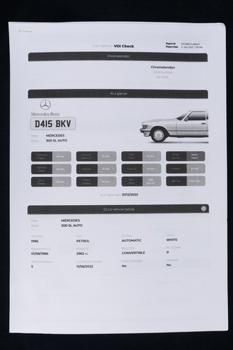 1986 Mercedes-Benz 300 SL (R107) zum Verkauf (Bild 191 von 218)