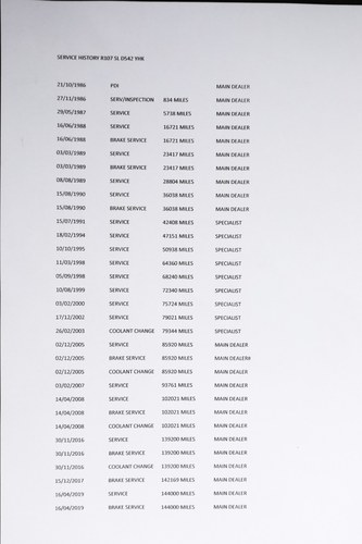 1986 Mercedes-Benz 300SL (R107) In vendita (immagine 168 di 176)