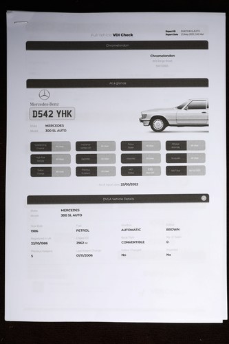 1986 Mercedes-Benz 300SL (R107) In vendita (immagine 170 di 176)