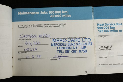 1986 Mercedes-Benz 300SL (R107) In vendita (immagine 154 di 176)