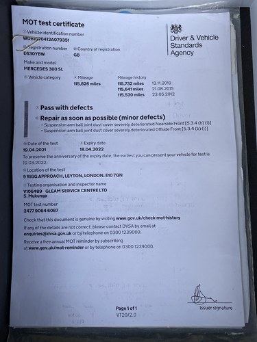 1988 Mercedes-Benz 300 SL 3.0 à vendre (picture 253 of 256)