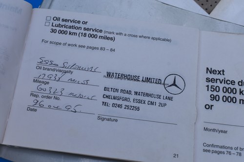 1993 Mercedes-Benz 300SL (R129) For Sale (picture 142 of 159)