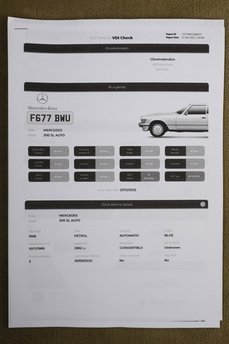 1988 Mercedes-Benz 300 SL (R107) In vendita (immagine 218 di 226)