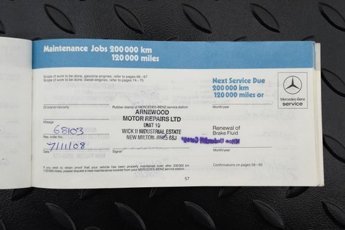 1986 Mercedes-Benz 420SL R107 V8 Auto In vendita (immagine 193 di 210)