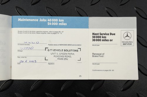 1986 Mercedes-Benz 420SL R107 V8 Auto In vendita (immagine 184 di 210)