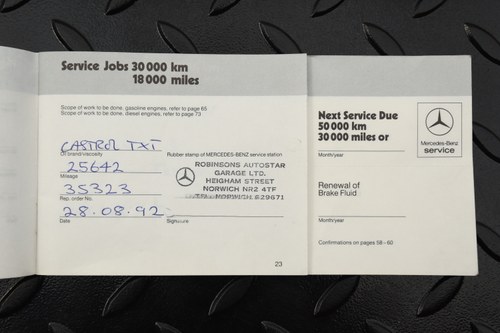 1986 Mercedes-Benz 420SL R107 V8 Auto In vendita (immagine 183 di 210)