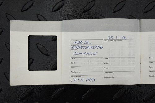 1986 Mercedes-Benz 420SL R107 V8 Auto In vendita (immagine 178 di 210)