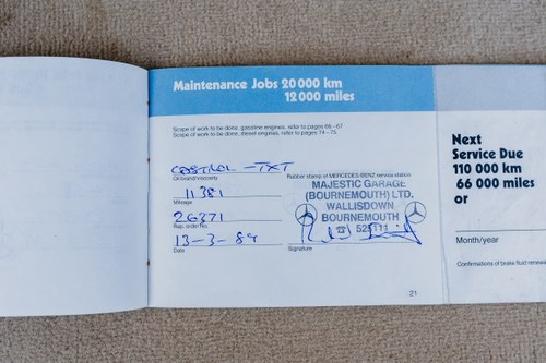 1988 Mercedes Benz 420SL (R107) Te koop (foto 126 van 141)