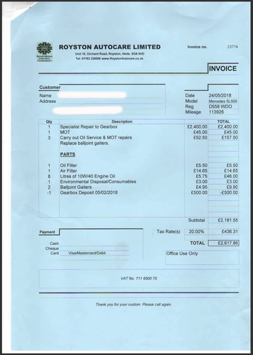 1986 Mercedes-Benz 500 SL Auto (R107) à vendre (picture 159 of 206)