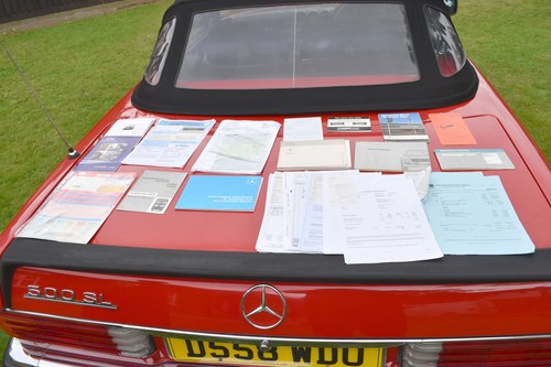 1986 Mercedes-Benz 500 SL Auto (R107) à vendre (picture 147 of 206)