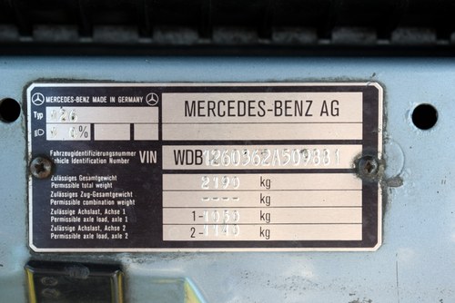 1990 Mercedes-Benz 500 SE (W126) à vendre (picture 82 of 118)