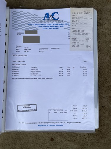 NO RESERVE -1986 Mercedes-Benz 500 SEC In vendita (immagine 176 di 179)