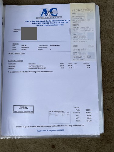 NO RESERVE -1986 Mercedes-Benz 500 SEC In vendita (immagine 173 di 179)