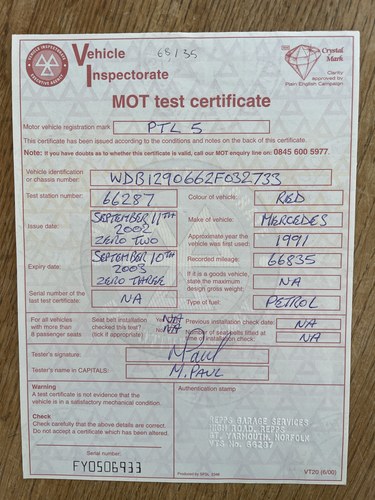 1991 Mercedes 500SL In vendita (immagine 163 di 192)