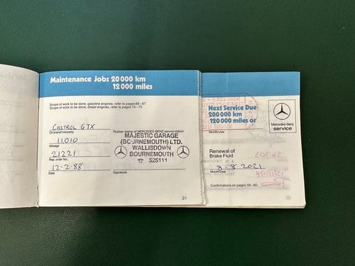 1987 Mercedes Benz 300SL R107 In vendita (immagine 123 di 132)