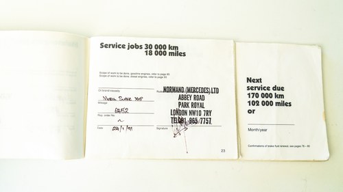 1989 Mercedes-Benz 300SL (R107) In vendita (immagine 115 di 127)