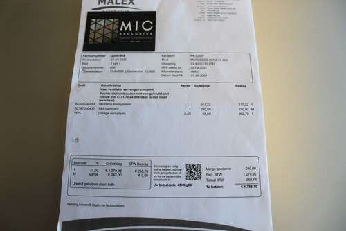 2001 Mercedes-Benz CL 600 Coupe V12 zum Verkauf (Bild 90 von 97)