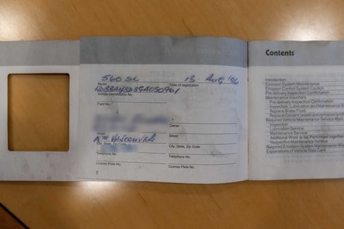 1986 Mercedes Benz 560SL (R107) zum Verkauf (Bild 166 von 192)