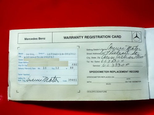 NO RESERVE - 1988 Mercedes-Benz 560 SL LHD (R107) En venta (imagen 88 de 88)