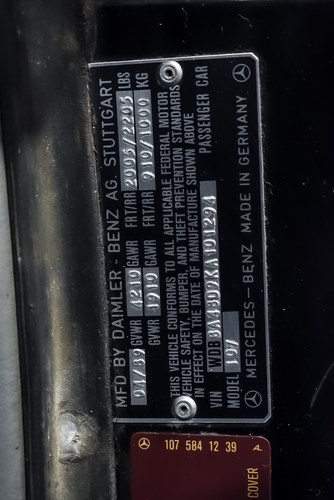 1989 Mercedes-Benz 560SL (R107) LHD En venta (imagen 83 de 93)