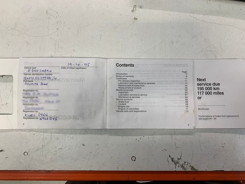 1995 Mercedes-Benz E220 Cabriolet C124 In vendita (immagine 153 di 181)