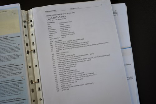 1993 Mercedes-Benz E320 Sportline Cabriolet In vendita (immagine 142 di 143)