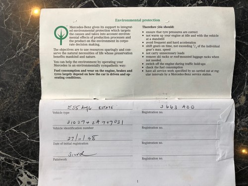 1998 Mercedes-Benz E55 AMG Estate à vendre (picture 147 of 174)