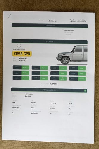 1992 Mercedes-Benz G Wagon 300GD (W463) For Sale (picture 175 of 181)