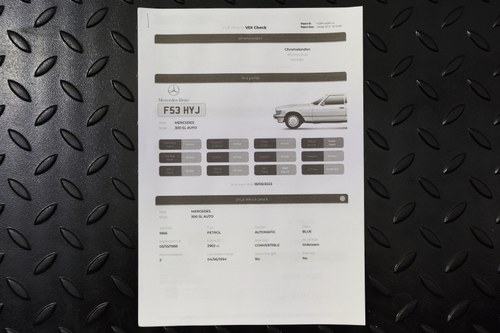 1988 Mercedes-Benz 300 SL (R107) In vendita (immagine 188 di 196)