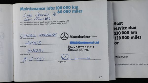 1989 Mercedes-Benz 300 SL (R107) For Sale (picture :index of 197)