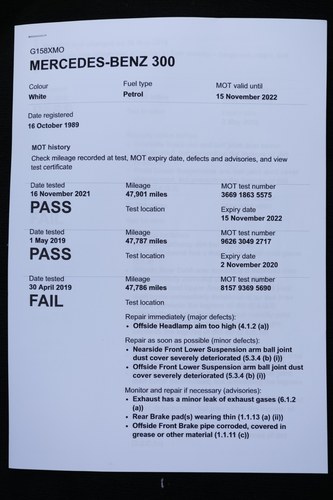 1989 Mercedes-Benz 300 SL (R107) à vendre (picture 206 of 211)