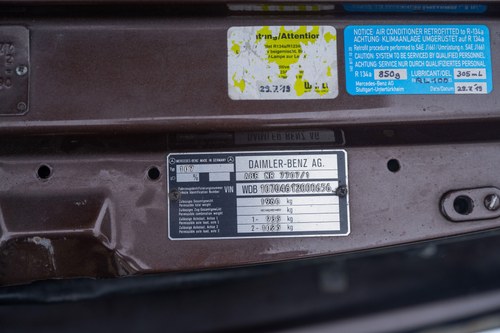 1981 Mercedes-Benz R107 500SL LHD En venta (imagen 122 de 148)