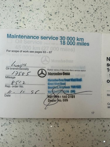 1994 Mercedes-Benz SL 500 (R129) In vendita (immagine 97 di 144)