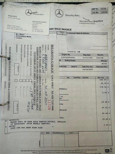 1994 Mercedes-Benz SL 500 (R129) In vendita (immagine 108 di 144)