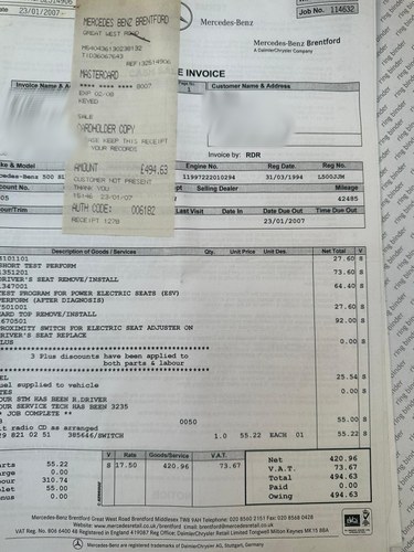 1994 Mercedes-Benz SL 500 (R129) In vendita (immagine 113 di 144)