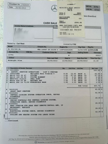 1994 Mercedes-Benz SL 500 (R129) In vendita (immagine 134 di 144)