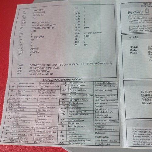 2001 Mercedes-Benz SLK 32 AMG In vendita (immagine 135 di 137)