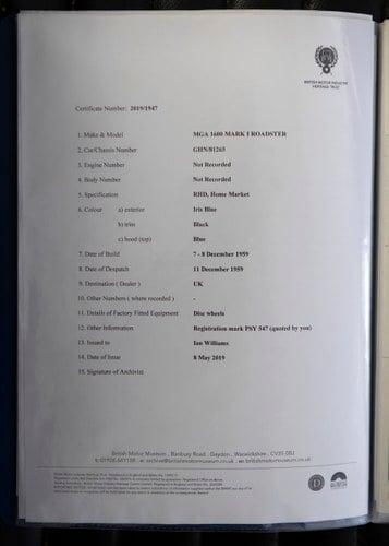 1959 MGA 1600 Roadster In vendita (immagine 161 di 171)
