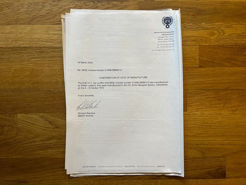 1972 MG MGB Roadster zum Verkauf (Bild 146 von 148)